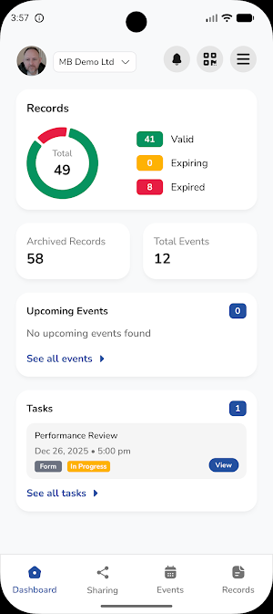 Workprove Workpass Screenshot 0