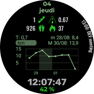 N.o shuffle / WearOS watchface Screenshot 2