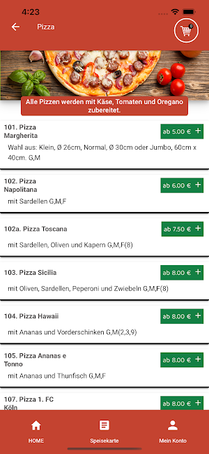 Pizzeria Milano Köln Screenshot 2