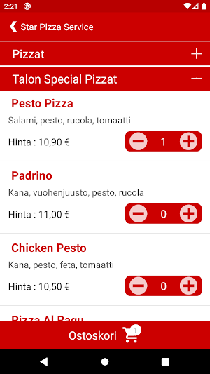Star Pizza Service Screenshot 2