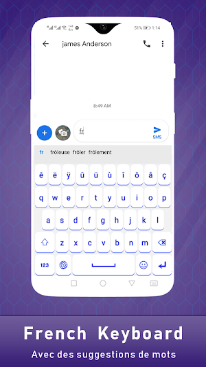 French language keyboard Screenshot 1