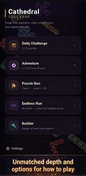 Cathedral Collapse: Puzzle Screenshot 1