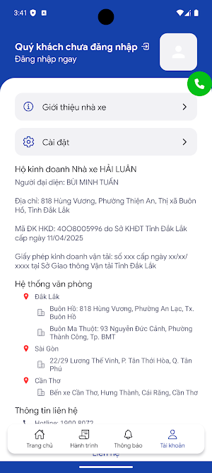 Nhà xe Hải Luân Screenshot 2