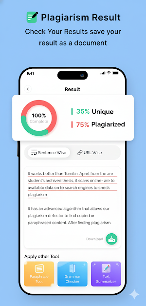 Turnitin plagiarism checker Screenshot 0
