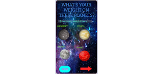 Weight on Solar Planet App Screenshot 2