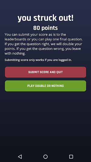 Third Strike Trivia Screenshot 3