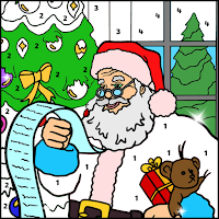 Christmas Color By Number Book