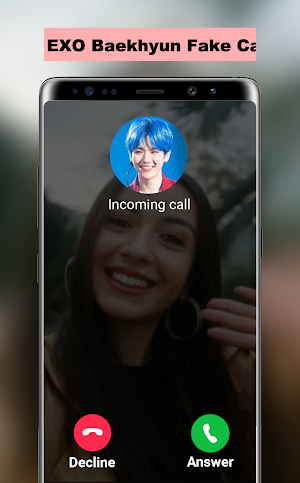 Baekhyun Fake Call Screenshot 2
