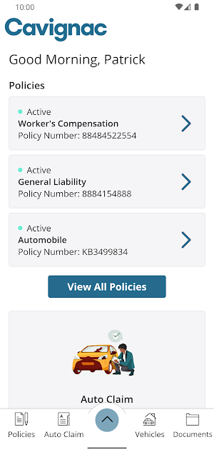 Cavignac Insurance Brokers Screenshot 1