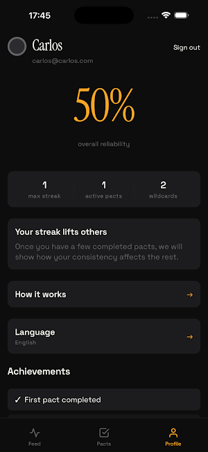 Pact: Shared commitments Screenshot 2