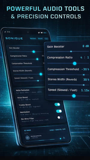 Sonique: Pro Audio Editor Screenshot 1