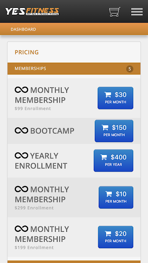 Yes Fitness Screenshot 2