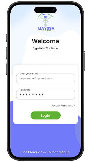 MAYSSA Patient App Screenshot 1
