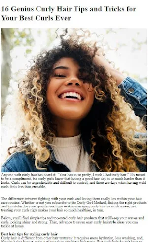How To Do Curly Hairstyles Screenshot 1