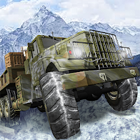 Dirt Road Army Cargo Truck - Snow Trucker Champion