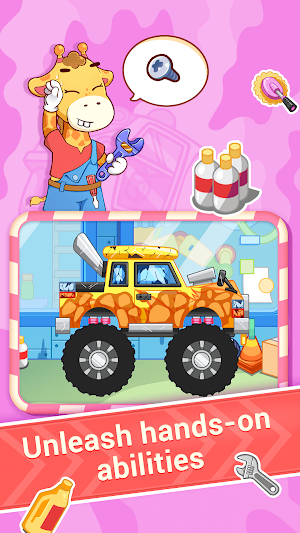 Baby Auto Monster Car Garage-Little Kids Edu Game Screenshot 0