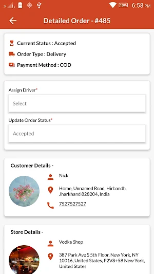 Eatance Liquor Admin Screenshot 3