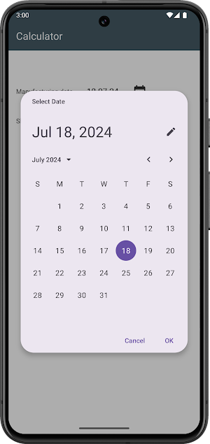 Expiration Date Calculator Screenshot 1