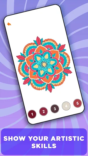 Mandala Pixel Color By Number Screenshot 2