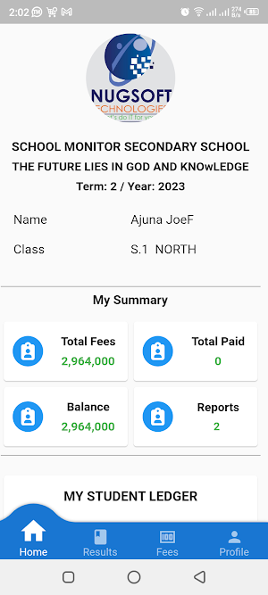 Parents Portal Screenshot 2