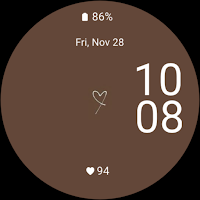 Minimal Heart Brown
