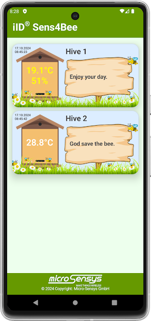 iID® Sens4Bee Screenshot 1