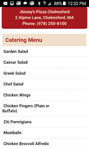 Jimmy's Pizza Chelmsford Screenshot 2