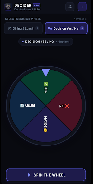 Decider: Spin Decision Wheel Screenshot 0