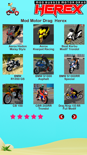 Mod Bussid Motor Drag Herex Screenshot 2