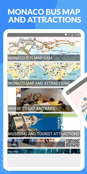 MONACO BUS MAP AND ATTRACTIONS Screenshot 0