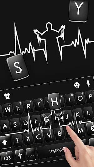 Jesus Heartbeat Keyboard Backg Screenshot 1