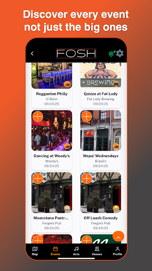 FOSH: Local Live Events Screenshot 0