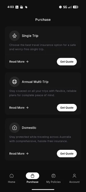 WAS Insurance - Travel Screenshot 3