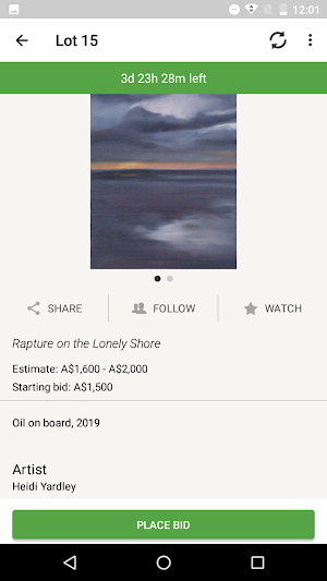 Artists for Kids Auction Screenshot 3