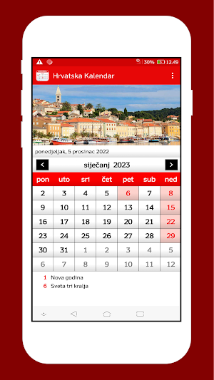 Hrvatska Kalendar 2023 Screenshot 0