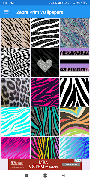 Zebra Print HD Wallpapers Screenshot 0