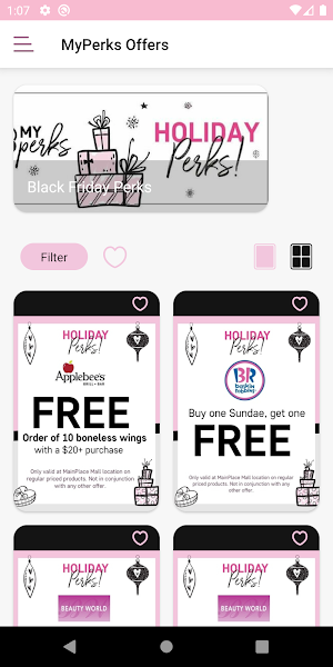 MainPlace MyPerks Screenshot 1