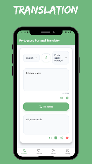 Portuguese Portugal Translator Screenshot 0