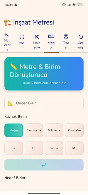 İnşa Metre & Kolay Hesap Screenshot 1