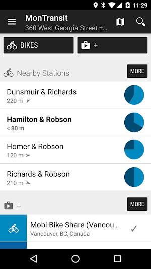 Vancouver Mobi Bike - MonTransit Screenshot 0