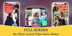 My Photo Full Screen Lyrical Video Status Maker Screenshot 0