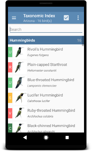 Sibley Guide to Hummingbirds Screenshot 1