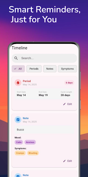 Luna Bele: Period Tracker App Screenshot 3