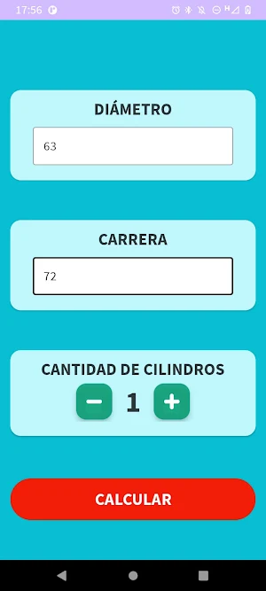 EDCalcu - Calcular Cilindrada Screenshot 2