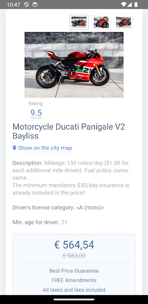 Bikes Booking app partner Screenshot 2
