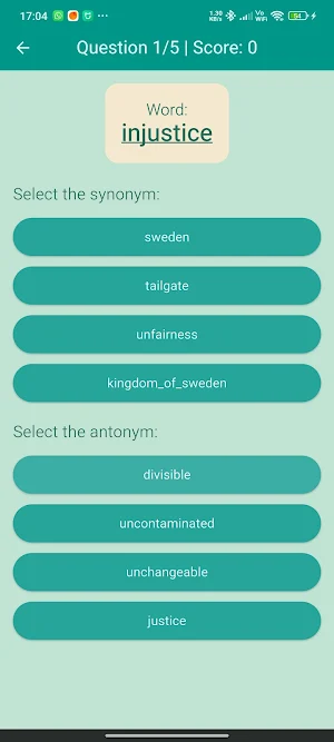 Synonyms & Antonyms - English Screenshot 1