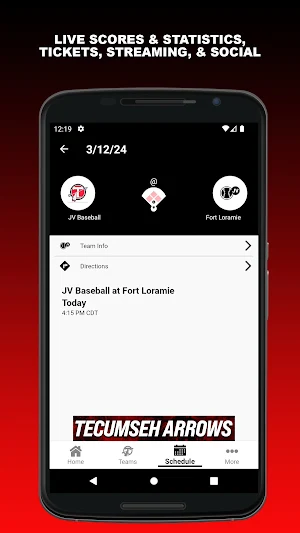 Tecumseh Athletics Screenshot 2