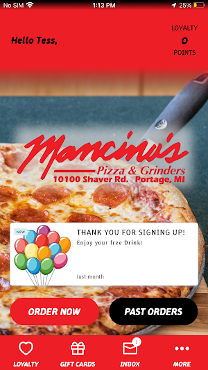 Mancino's Pizza and Grinders Screenshot 0