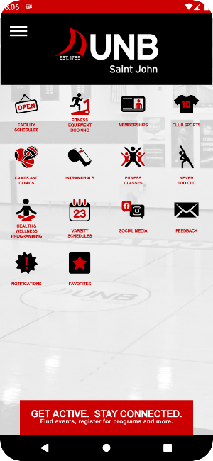 UNB Saint John Rec Services Screenshot 1