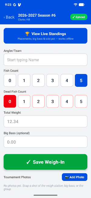 Bass Tourney Hub Screenshot 2